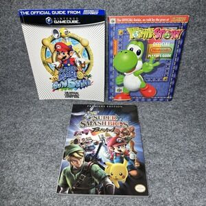 Super Smash Bros Brawl, Yoshi's Story, Super Mario Sunshine Game Guides Nintendo